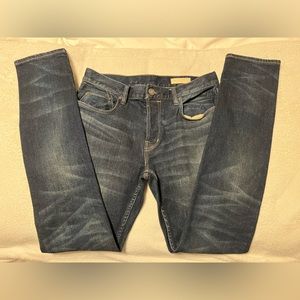 All Saints Men’s Rex Jean - Navy with Golden Stitching